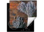 Darhaus Piastra Di Copertura Per Stufa 60X52 Cm Tappetino Antiscivolo Roll-Up, Lavanda - Legno