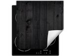 Darhaus Piastra Di Copertura Per Stufe 60X52 Cm Tappetino Antiscivolo Roll-Up, Nero - Legno