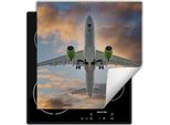Darhaus Piastra Di Copertura Per Fornelli 50X52 Cm Tappetino Antiscivolo Roll-Up, Aereo