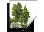 Darhaus Piastra Di Copertura Della Stufa 60X52 Cm Tappetino Antiscivolo Roll-Up, Alberi