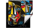 Darhaus Piastra Di Copertura Per Stufe 60X52 Cm Tappetino Antiscivolo Roll-Up, Colorato - Immagine