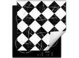 Darhaus Piastra Di Copertura Per Stufa 60X52 Cm Tappetino Antiscivolo Roll-Up, Nero - Mosaico