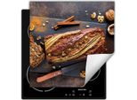 Darhaus Piastra Di Copertura Per Fornelli 60X52 Cm Tappetino Antiscivolo Roll-Up, Pane - Cucina