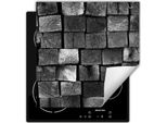 Darhaus Piastra Di Copertura Per Fornelli 50X52 Cm Tappetino Antiscivolo Arrotolabile, Grigio - Legno