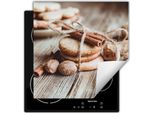 Darhaus Piastra Di Copertura Per Stufa 60X52 Cm Tappetino Antiscivolo Roll-Up, Legno - Spezie