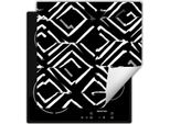 Darhaus Piastra Di Copertura Per Stufa 50X52 Cm Tappetino Antiscivolo Roll-Up, Bianco - Mosaico