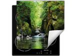 Darhaus Piastra Di Copertura Per Stufe 60X52 Cm Tappetino Antiscivolo Roll-Up, Verde - River