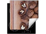 Darhaus Piastra Di Copertura Per Stufe 60X52 Cm Tappetino Antiscivolo Roll-Up, Dadi - Legno