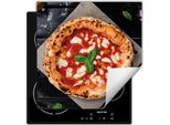 Darhaus Piastra Di Copertura Per Fornelli 60X52 Cm Tappetino Antiscivolo Roll-Up, Pizza - Legno
