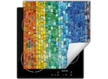 Darhaus Piastra Di Copertura Per Stufe 60X52 Cm Tappetino Antiscivolo Roll-Up, Colorato - Mattone