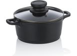 Casseruola, 1,0 L, Con Coperchio, Nera, Antiaderente, Senza Pfas/Ptfe, In Alluminio Fuso - Kela | Atura