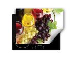 Darhaus Piastra Di Copertura Per Stufe 70X52 Cm Tappetino Antiscivolo Roll-Up, Colorato - Vino