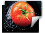 Darhaus Piastra Di Copertura Per Stufa 70X52 Cm Tappetino Antiscivolo Roll-Up, Nero - Pomodoro