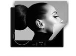Darhaus Piastra Di Copertura Per Stufa 70X52 Cm Tappetino Antiscivolo Roll-Up, Grigio - Donna