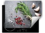 Darhaus Piastra Di Copertura Per Fornelli 70X52 Cm Tappetino Antiscivolo Roll-Up, Ardesia - Spezie