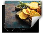 Darhaus Piastra Di Copertura Per Stufa 70X52 Cm Tappetino Antiscivolo Roll-Up, Ananas - Legno