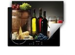 Darhaus Piastra Di Copertura Per Stufa 70X52 Cm Tappetino Antiscivolo Roll-Up, Legno - Vino