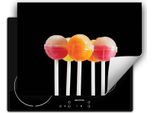 Darhaus Piastra Di Copertura Per Stufa 70X52 Cm Tappetino Antiscivolo Roll-Up, Nero - Lollipop