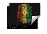 Darhaus Piastra Di Copertura Per Stufe 70X52 Cm Tappetino Antiscivolo Roll-Up, Colorato - Lion