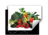 Darhaus Piastra Di Copertura Per Fornelli 70X52 Cm Tappetino Antiscivolo Roll-Up, Verdure