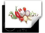 Darhaus Piastra Di Copertura Per Fornelli 70X52 Cm Tappetino Antiscivolo Roll-Up, Bianco - Chilli