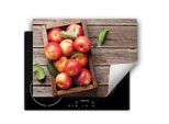 Darhaus Piastra Di Copertura Per Stufa 70X52 Cm Tappetino Antiscivolo Roll-Up, Mele - Legno