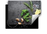 Darhaus Piastra Di Copertura 70X52 Cm Tappetino Antiscivolo Arrotolabile, Ardesia - Erbe Aromatiche