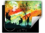 Darhaus Piastra Di Copertura Per Stufe 70X52 Cm Tappetino Antiscivolo Roll-Up, Colorato - Hirsh