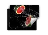 Darhaus Piastra Di Copertura Per Stufa 70X52 Cm Tappetino Antiscivolo Roll-Up, Nero - Anguria