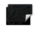 Darhaus Piastra Di Copertura Per Stufe 70X52 Cm Tappetino Antiscivolo Roll-Up, Nero 3D