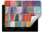 Darhaus Piastra Di Copertura Per Stufe 70X52 Cm Tappetino Antiscivolo Roll-Up, Colorato - Mattone