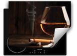 Darhaus Piastra Di Copertura Per Stufa 70X52 Cm Tappetino Antiscivolo Roll-Up, Sigaro