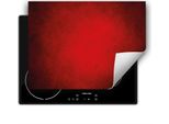 Darhaus Piastra Di Copertura Per Stufa 80X52 Cm Tappetino Antiscivolo Roll-Up, Rosso