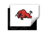 Darhaus Piastra Di Copertura Per Stufa 80X52 Cm Tappetino Antiscivolo Roll-Up, Rosso - Bull