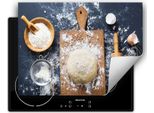 Darhaus Piastra Di Copertura Per Fornelli 80X52 Cm Tappetino Antiscivolo Roll-Up, Pane - Cucina