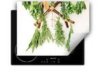 Darhaus Piastra Di Copertura Per Fornelli 80X52 Cm Tappetino Antiscivolo Roll-Up, Erbe - Cucina