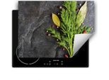 Darhaus Piastra Di Copertura Per Fornelli 80X52 Cm Tappetino Antiscivolo Roll-Up, Ardesia - Spezie
