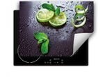 Darhaus Piastra Di Copertura Per Stufa 80X52 Cm Tappetino Antiscivolo Roll-Up, Verde - Lime
