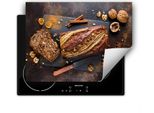 Darhaus Piastra Di Copertura Per Fornelli 80X52 Cm Tappetino Antiscivolo Roll-Up, Pane - Cucina