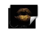 Darhaus Piastra Di Copertura Per Stufa 80X52 Cm Tappetino Antiscivolo Roll-Up, Oro - Bocca
