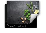 Darhaus Piastra Di Copertura Per Stufa 80X52 Cm Tappetino Antiscivolo Roll-Up, Ardesia - Erbe