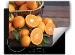 Darhaus Piastra Di Copertura Per Stufa 80X52 Cm Tappetino Antiscivolo Roll-Up, Arancione