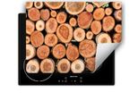 Darhaus Piastra Di Copertura Per Stufa 80X52 Cm Tappetino Antiscivolo Roll-Up, Alberi - Legno