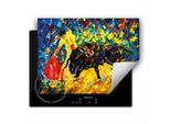 Darhaus Piastra Di Copertura 80X52 Cm Tappetino Antiscivolo Arrotolabile, Colorato - Toro