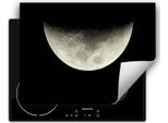 Darhaus Piastra Di Copertura Per Stufa 80X52 Cm Tappetino Antiscivolo Roll-Up, Nero - Moon