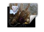 Darhaus Piastra Di Copertura Per Stufa 80X52 Cm Tappetino Antiscivolo Roll-Up, Fiori