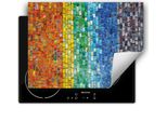 Darhaus Piastra Di Copertura Per Stufe 80X52 Cm Tappetino Antiscivolo Roll-Up, Colorato - Mattone