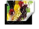 Darhaus Piastra Di Copertura Per Fornelli 80X52 Cm Tappetino Antiscivolo Roll-Up, Colorato - Vino