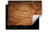 Darhaus Piastra Di Copertura Per Fornelli 80X52 Cm Tappetino Antiscivolo Arrotolabile, Legno - Naturale