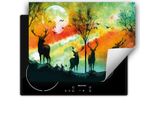 Darhaus Piastra Di Copertura Per Stufe 80X52 Cm Tappetino Antiscivolo Roll-Up, Colorato - Hirsh